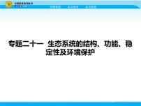 2018届高考生物一轮（课标通用）课件：专题二十一 生态系统的结构、功能、稳定性及环境保护