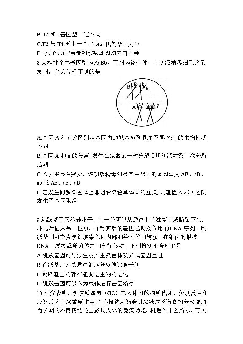江苏省徐州市2021-2022学年高三上学期期中抽测生物试题第3页