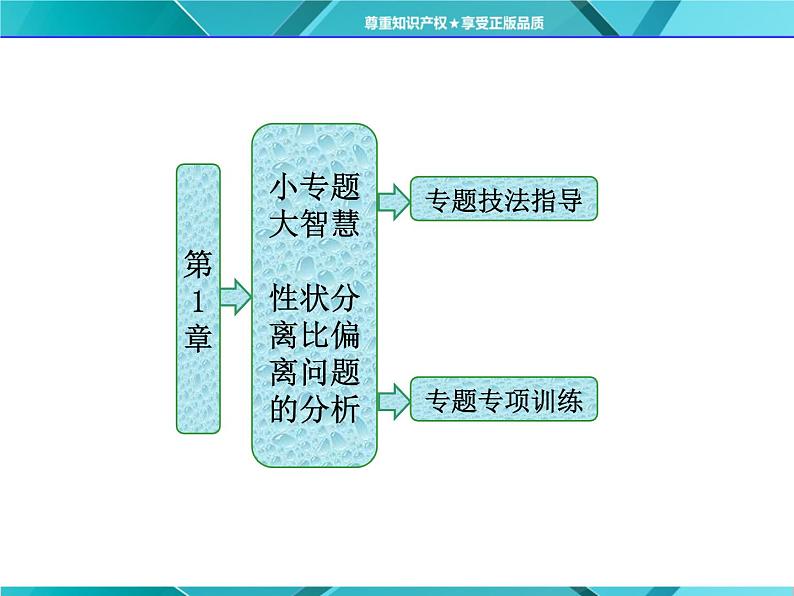 人教版必修2课件 第1章 第2节 小专题 大智慧 性状分离比偏离问题的分析第1页