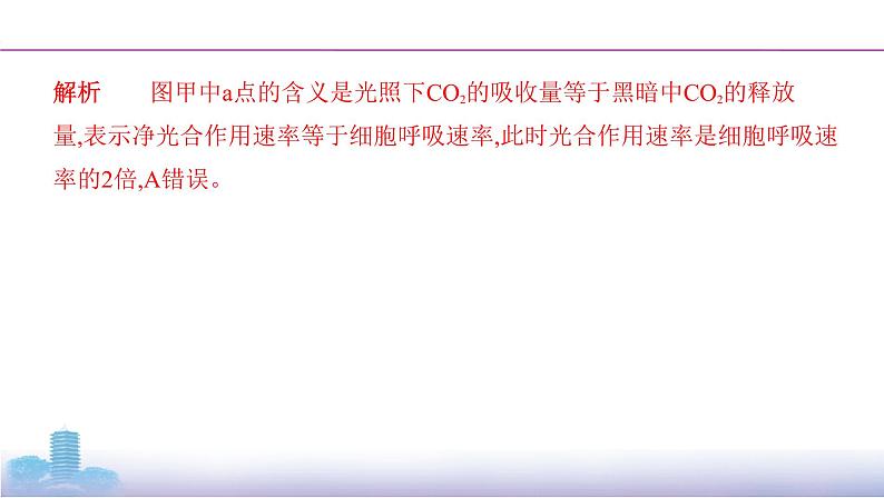 高考一轮复习拓展微课3　光合速率与呼吸速率的模型分析与实验测定课件PPT07