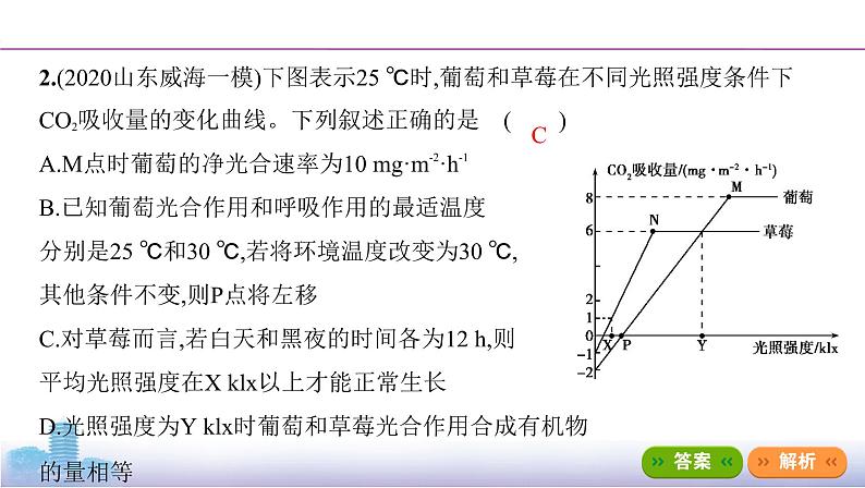 高考一轮复习拓展微课3　光合速率与呼吸速率的模型分析与实验测定课件PPT08