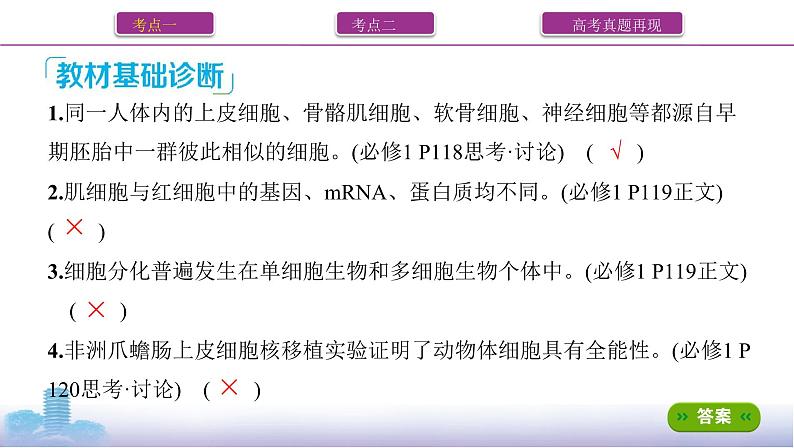 高考一轮复习第13讲　细胞的分化、衰老、死亡课件PPT07