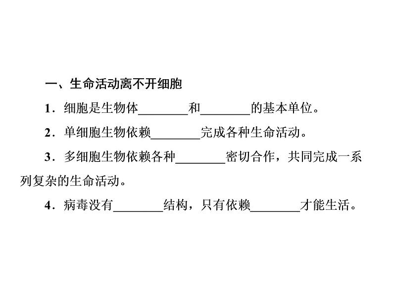 生物人教版大一轮复习课件：第1讲走近细胞04