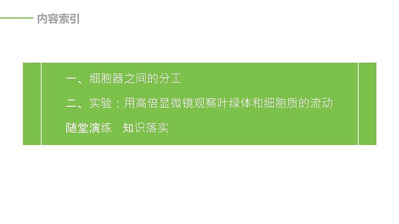 2020年高中生物新教材同步必修第一册 第3章 第2节 第1课时　细胞器之间的分工课件PPT第3页