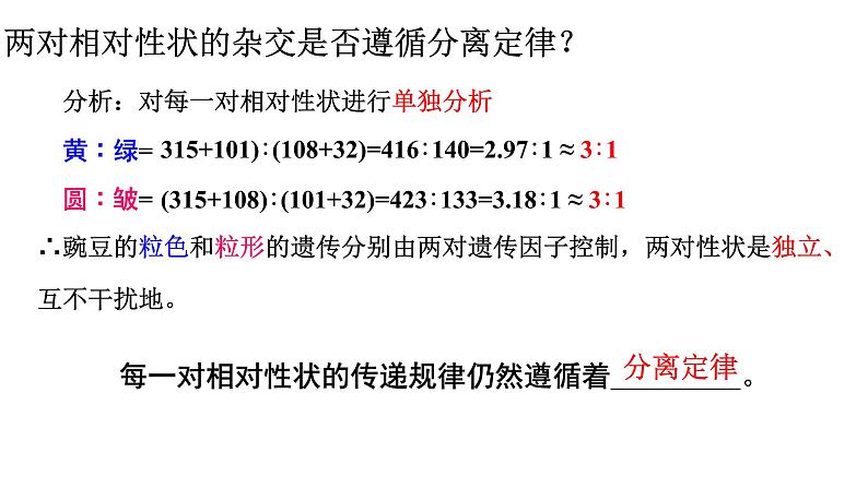 高中生物必修二 1.2 豌豆杂交实验（二）课件PPT05