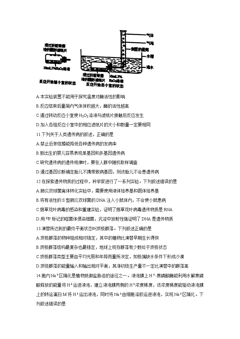 浙江省宁波市2022届高三上学期11月高考模拟考试生物含答案第3页