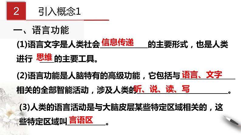 2.5 人脑的高级功能（课件）-2020-2021学年高二上学期生物学同步精品课堂（2019人教版选择性必修1）（共18张PPT）第5页