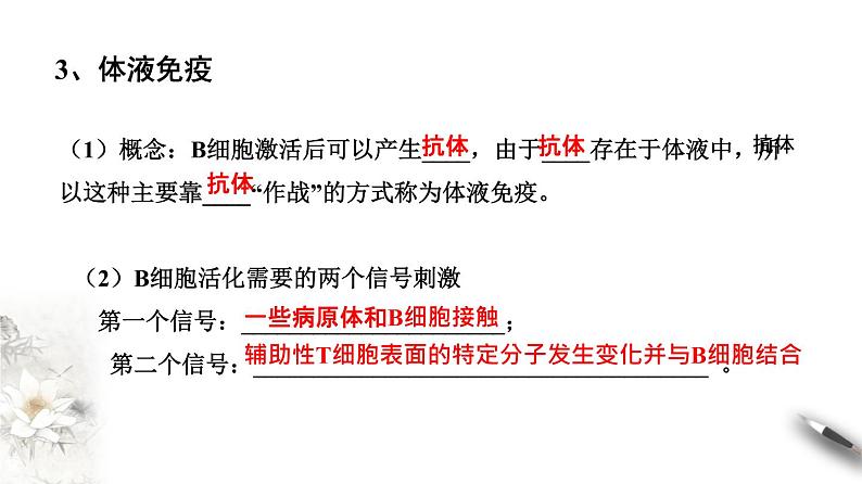 4.2 特异性免疫（课件）-2020-2021学年上学期高二生物学同步精品课堂（新教材人教版选择性必修1）（共23张PPT）第6页