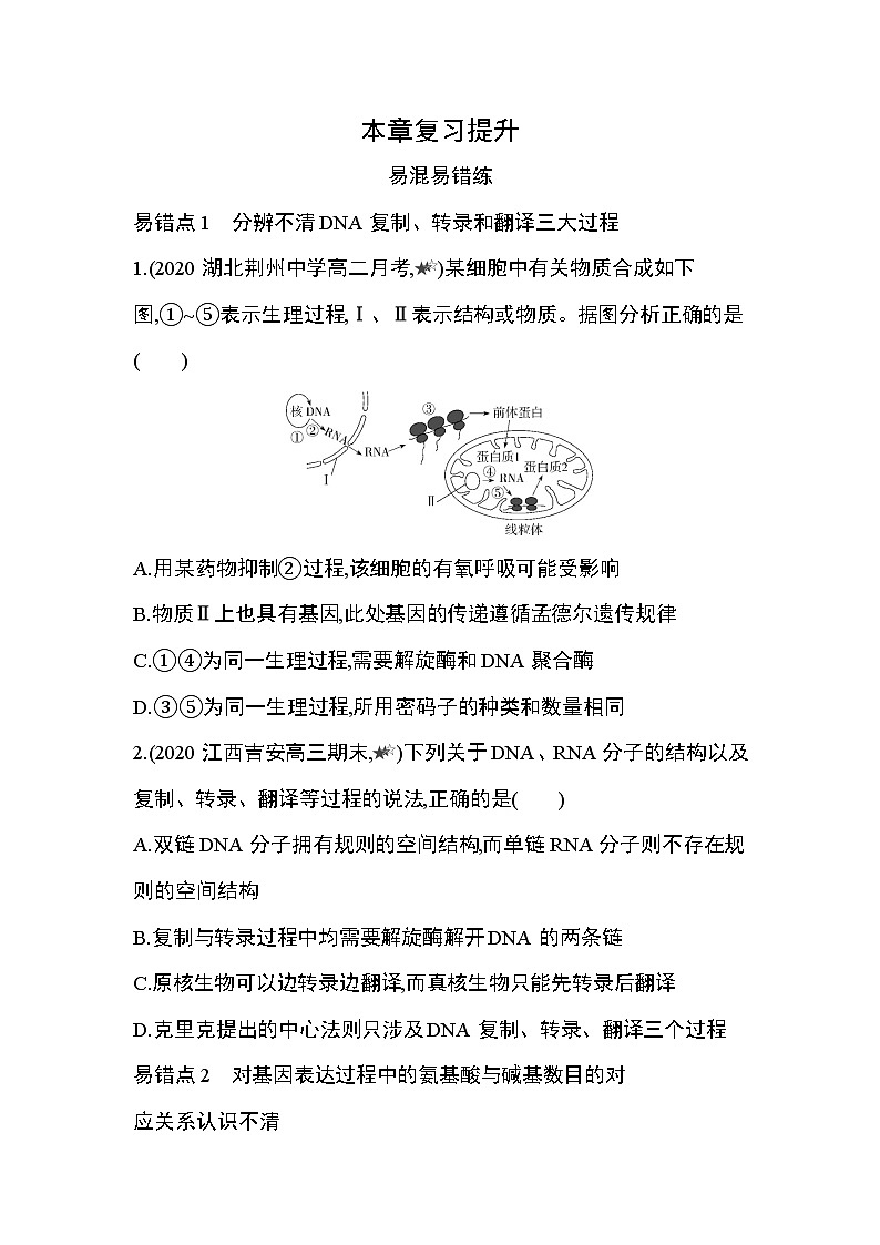 第4章　基因的表达复习提升 试卷01