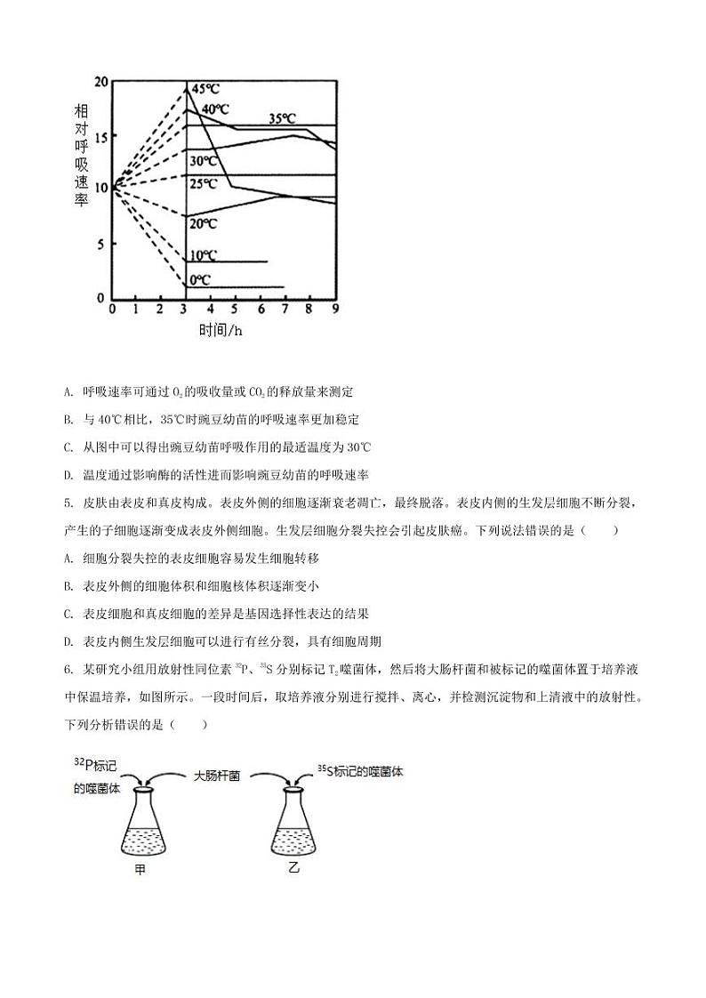 2021届山东省淄博市高三一模生物试题 (含答案)02