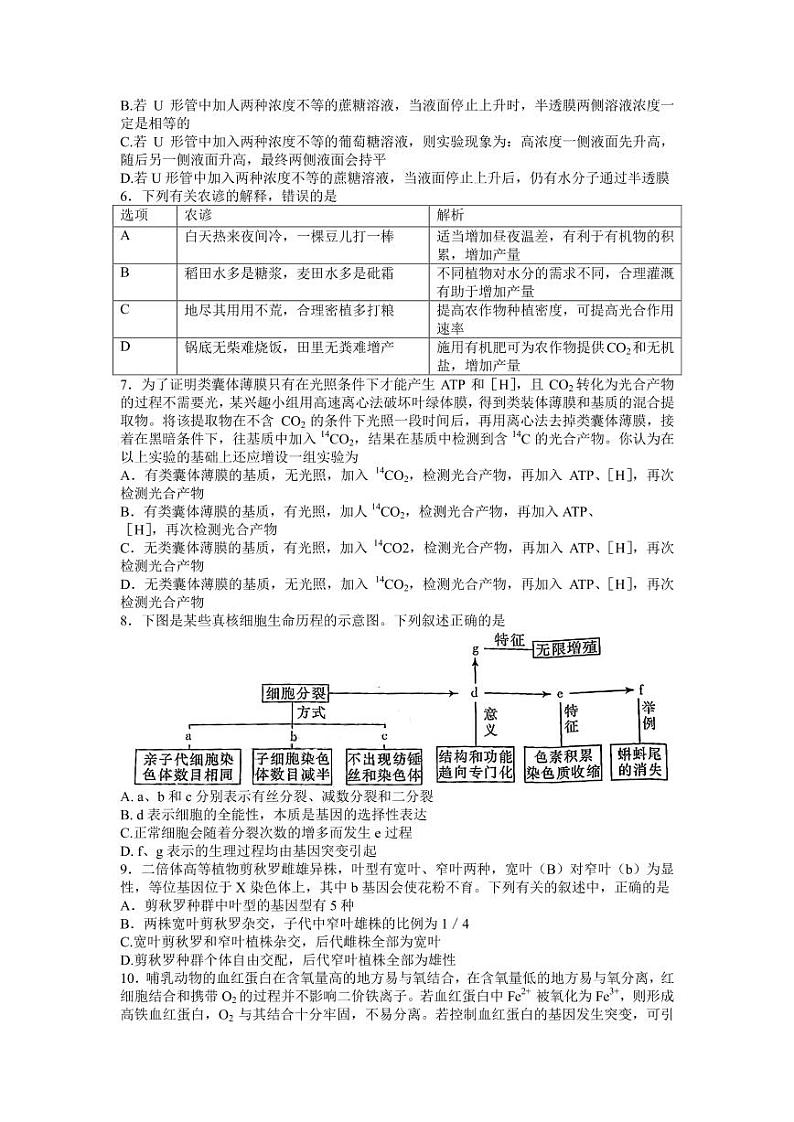 2022届湖南省名校联合体高三上学期10月联考生物试题（PDF版）02