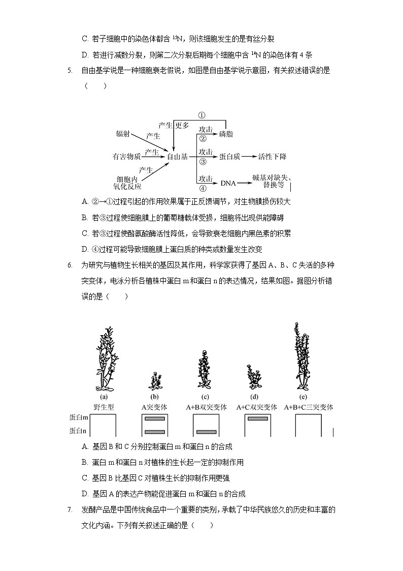 2021年江苏省南京市高考生物三模试卷-普通用卷02