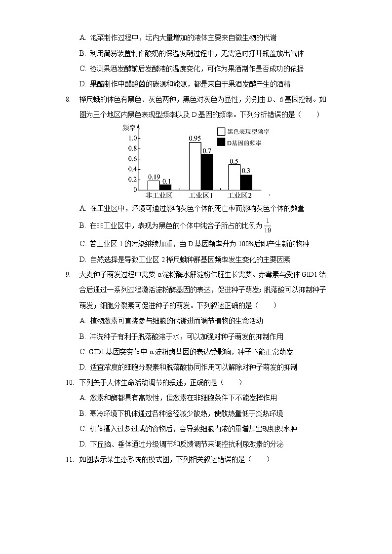 2021年江苏省南京市高考生物三模试卷-普通用卷03