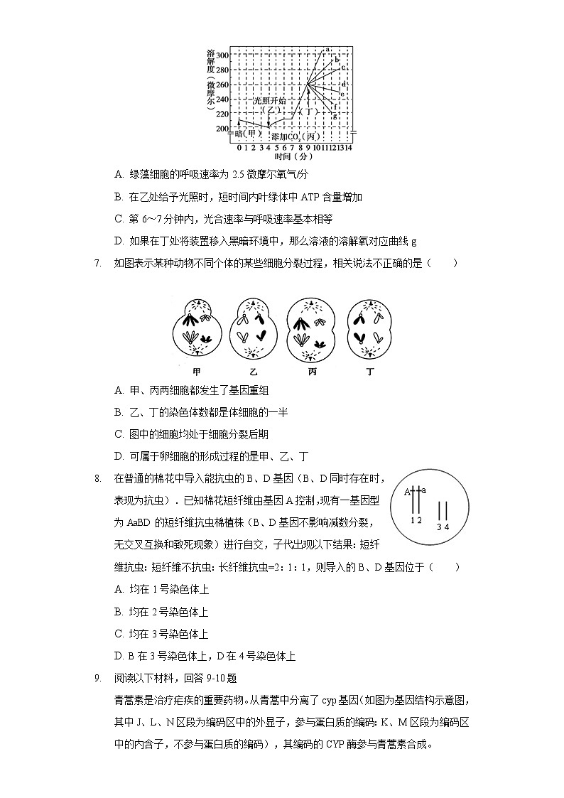 2021年天津市和平区高考生物二模试卷-普通用卷03