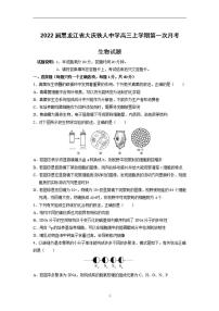 2022届黑龙江省大庆铁人中学高三上学期第一次月考生物试题（含答案）