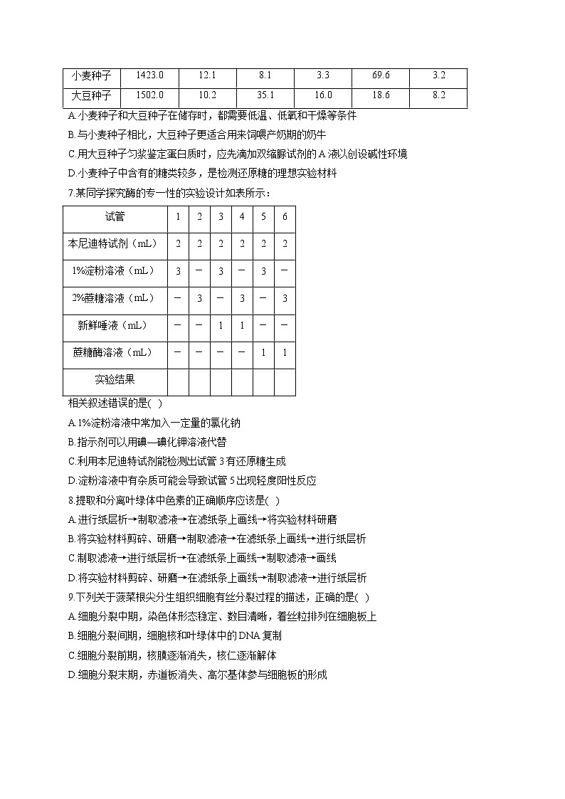 新课标新高考2022届高考生物二轮复习专题练（八）：实验与探究（江苏地区使用）02