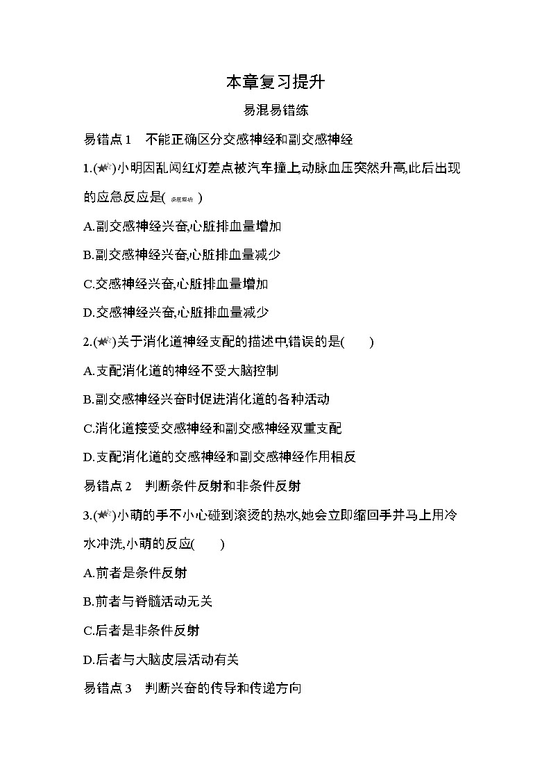 第2章  神经调节复习提升第1页