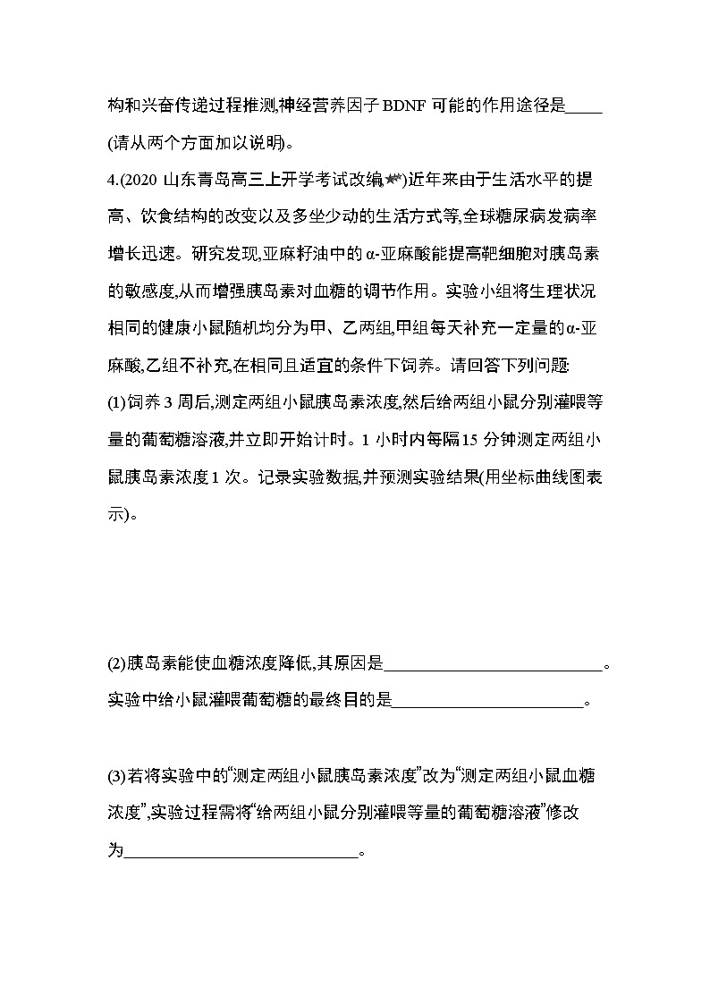专题强化练2　与激素相关的实验设计03