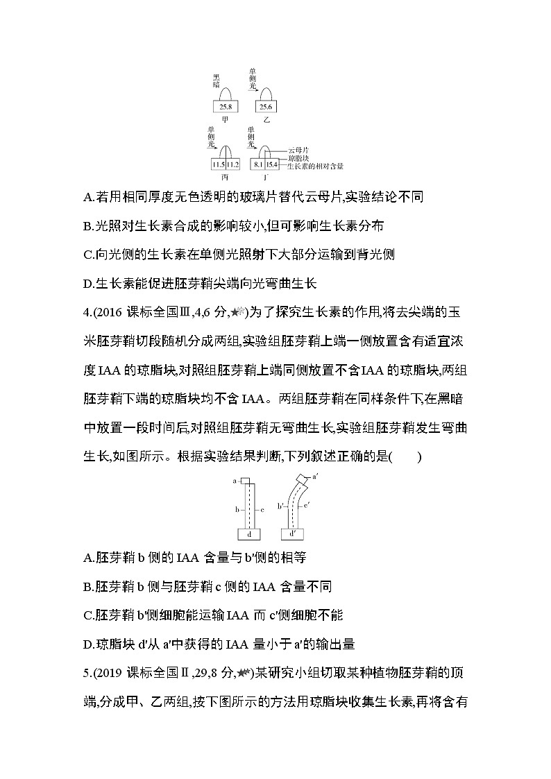 第5章  植物生命活动的调节第1~4节综合拔高练第2页