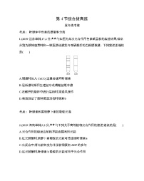 高中生物人教版 (新课标)必修1《分子与细胞》本节综合课后作业题