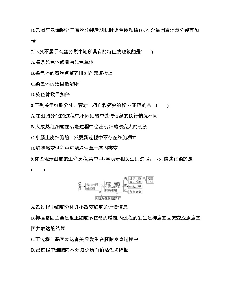 7_第6章 细胞的生命历程达标检测03