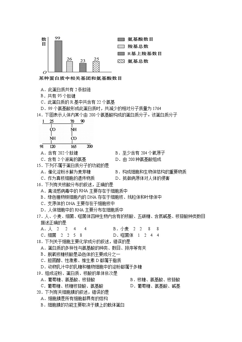 吉林省松原市2021-2022学年高一上学期11月联考生物试卷含答案03