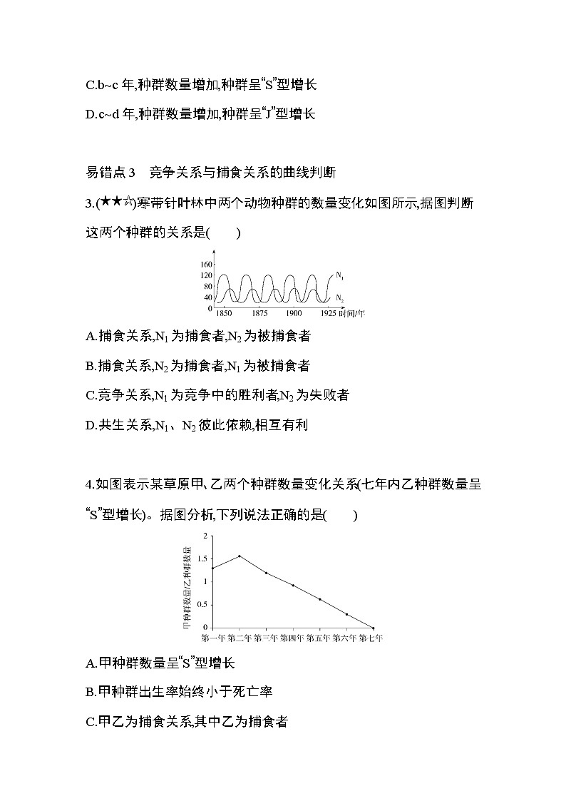 第4章　种群和群落复习提升 试卷02