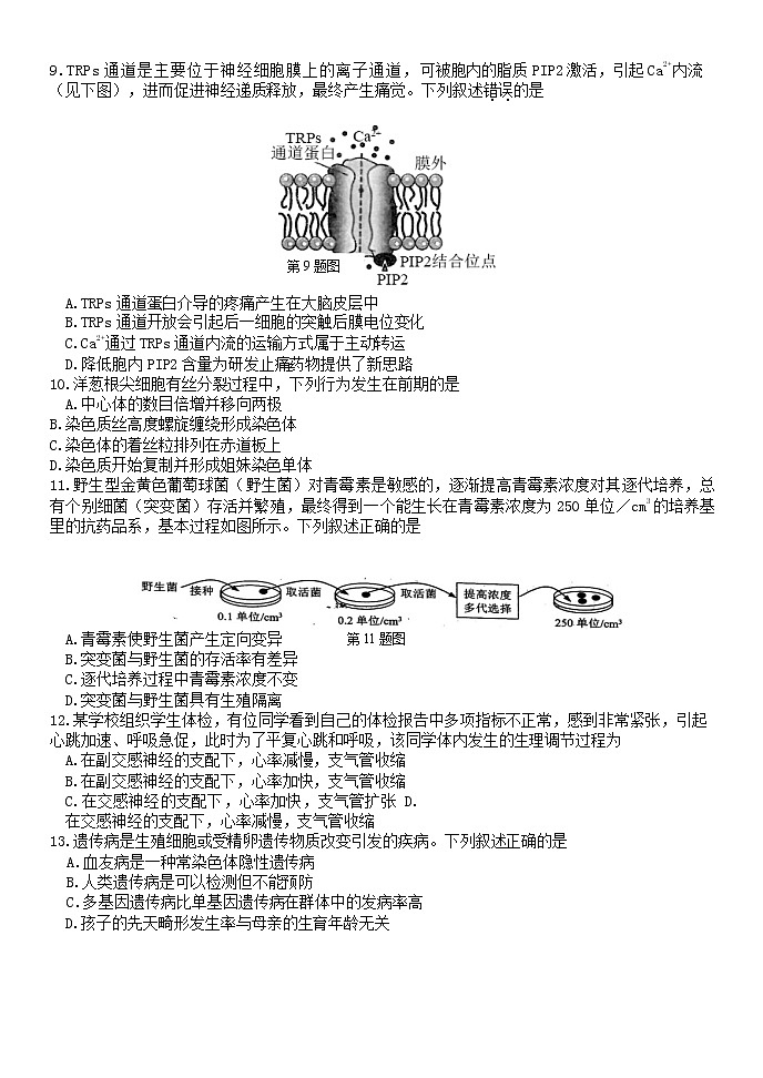 生物试题第2页