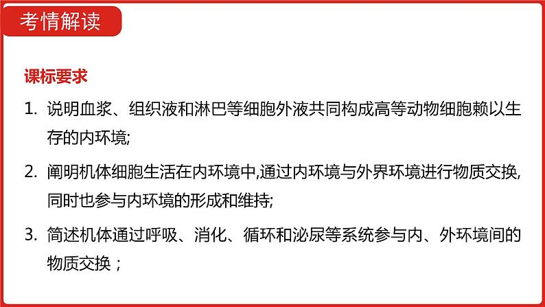 全国通用高中生物  一轮复习  第七单元  专题十六  人体内环境的稳态与调节课件PPT第4页