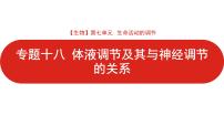 全国通用高中生物  一轮复习  第七单元  专题十八  体液调节及其与神经调节的关系课件PPT