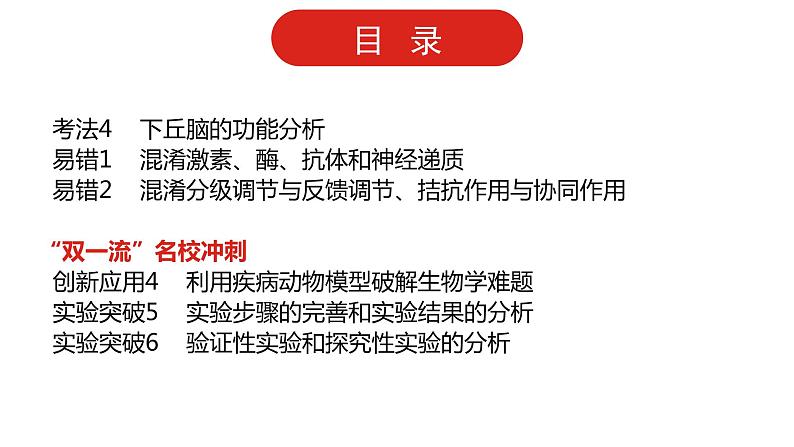 全国通用高中生物  一轮复习  第七单元  专题十八  体液调节及其与神经调节的关系课件PPT第3页