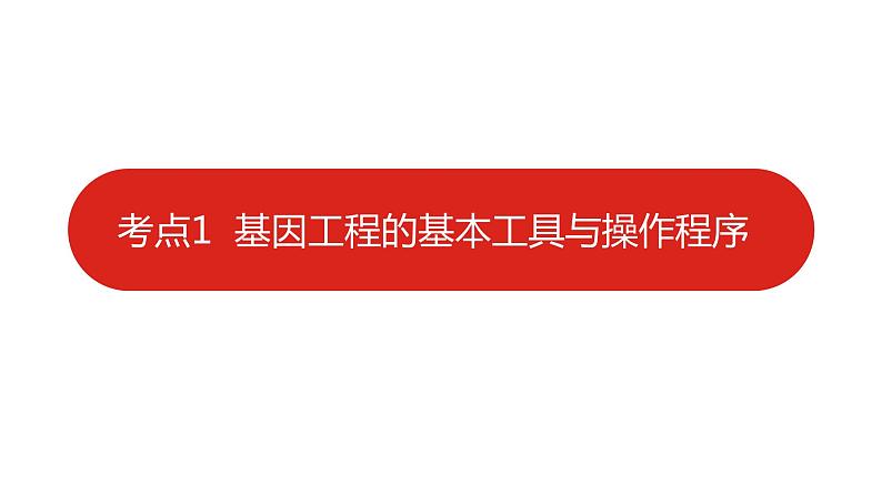 全国通用高中生物  一轮复习  第十单元  专题二十五  基因工程课件PPT06