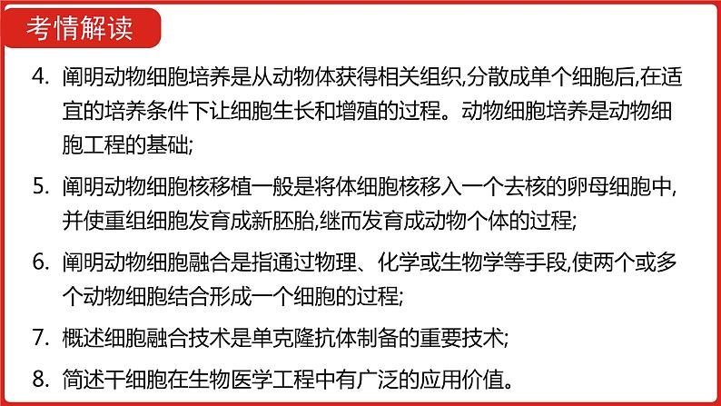 全国通用高中生物  一轮复习  第十单元  专题二十六  细胞工程课件PPT04