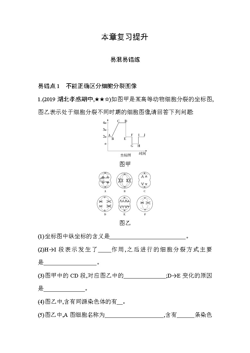 第2章　基因和染色体的关系复习提升 试卷01