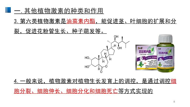 5.2 其它植物激素 课件 【新教材】人教版（2019）高中生物选择性必修一08
