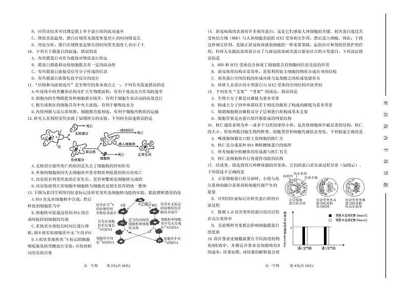 山西省太原市第五中学2021-2022学年高一上学期12月月考试题生物PDF版含答案（可编辑）02