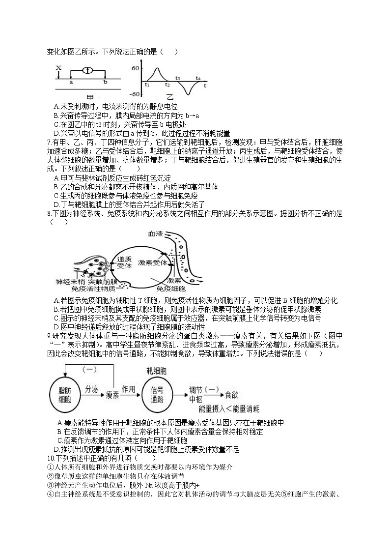 辽宁省六校协作体2021-2022学年高二上学期期中考试生物试题含答案第2页