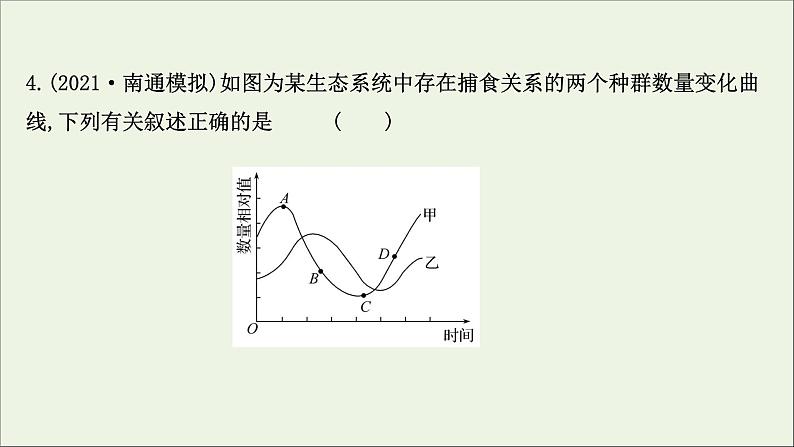 江苏专用2022版高考生物一轮复习课时作业二十九群落的结构与群落的演替课件苏教版第8页