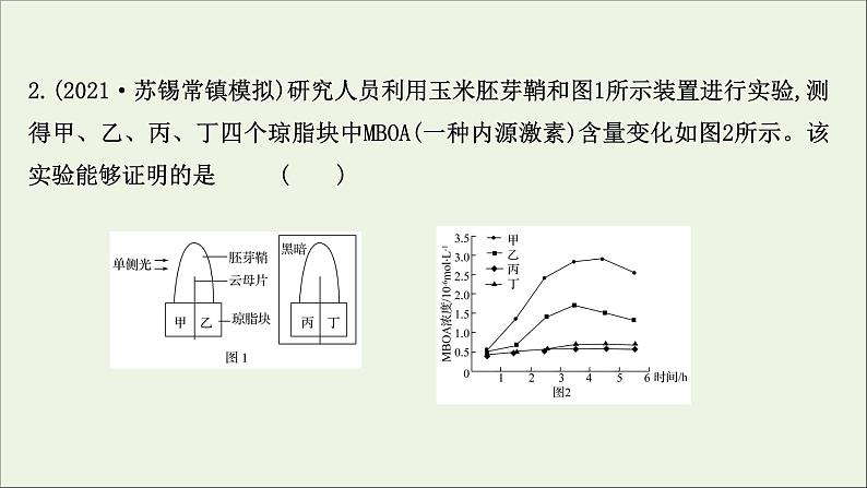 江苏专用2022版高考生物一轮复习课时作业二十七植物的激素调节课件苏教版第4页