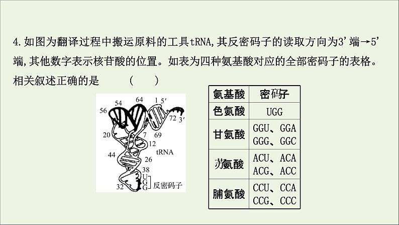 江苏专用2022版高考生物一轮复习课时作业十九基因的表达课件苏教版第8页