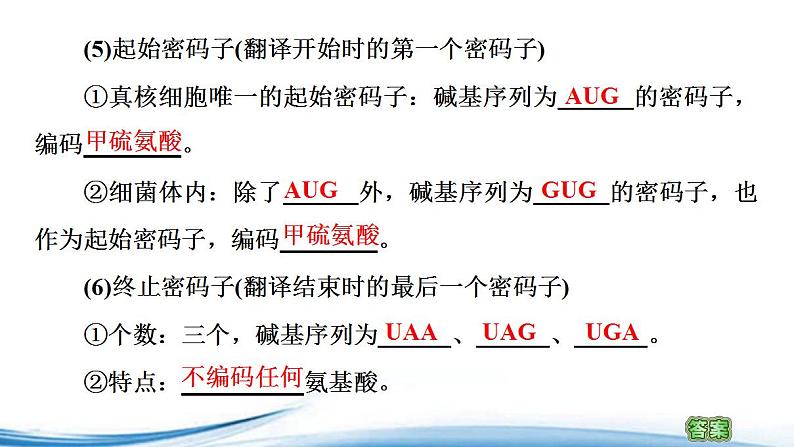 必修2生物新教材苏教版23第1课时DNA分子通过RNA指导蛋白质的合成pptx_15第7页