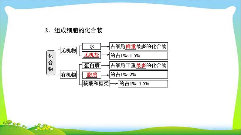 人教版高考生物总复习1.2细胞中的元素和化合物完美课件PPT第6页