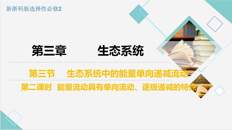 3.3 生态系统中的能量单向递减流动（第二课时）优质课件（浙科版2019选择性必修2）第1页
