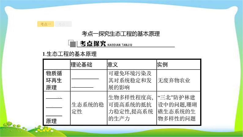 人教版高考生物总复习13.4生态工程完美课件PPT第7页