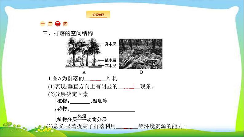 人教版高考生物总复习11.2群落的结构和演替完美课件PPT第4页