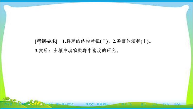 人教版高考生物总复习9.2群落的结构和演替完美课件PPT第2页