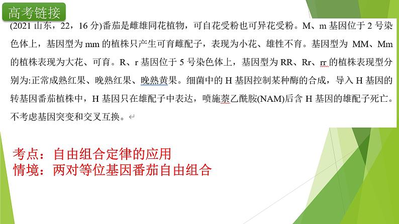 专题2 基因的自由组合定律-备战2022年高考生物复习专题精品课件第3页