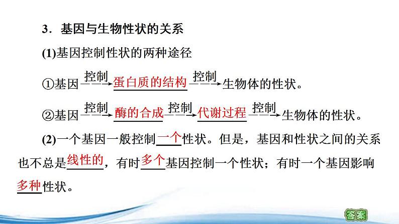 中心法则诠释了基因与生物性状的关系PPT课件免费下载06