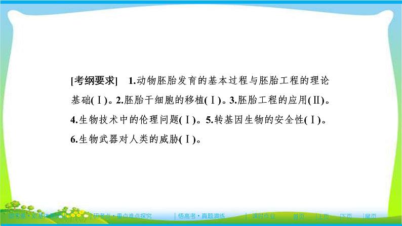 人教版高考生物总复习11.3胚胎工程及伦理问题完美课件PPT第2页