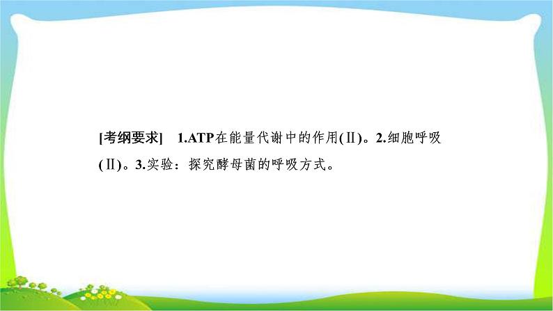 人教版高考生物总复习3.2ATP与细胞呼吸完美课件PPT第2页